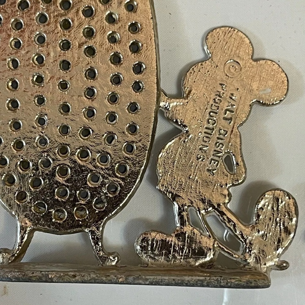 Vintage Walt Disney Minnie Mouse Looking Glass Earring Holder,Stand 1970s 4in GS - Picture 4 of 6